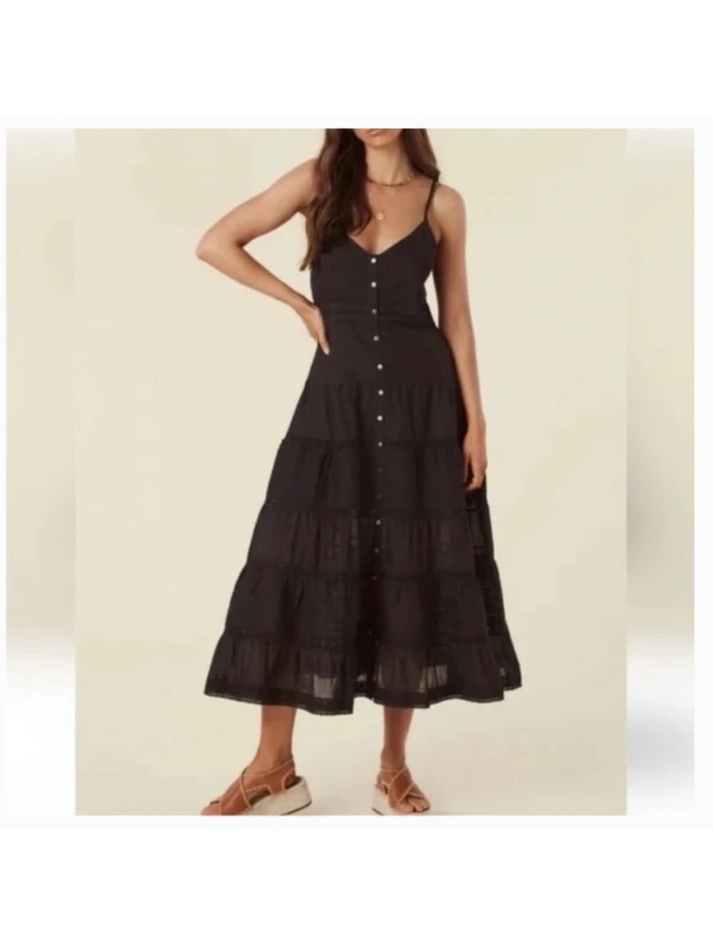 SPELL DESIGNS DOVE LACE STRAPPY DRESS - Picture 5 of 5